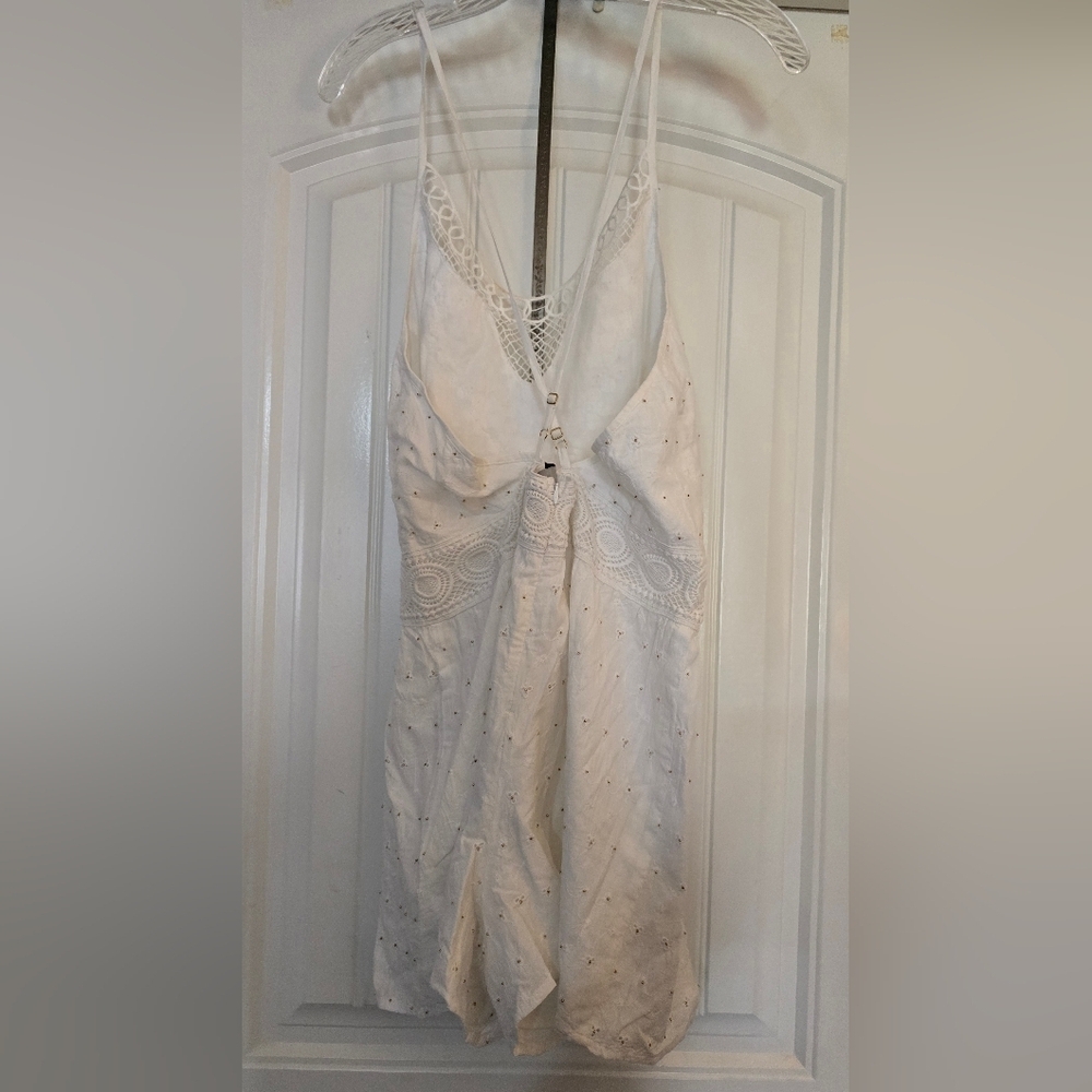 White Lace Romper By Chloe And Oliver NWT - Picture 3 of 5